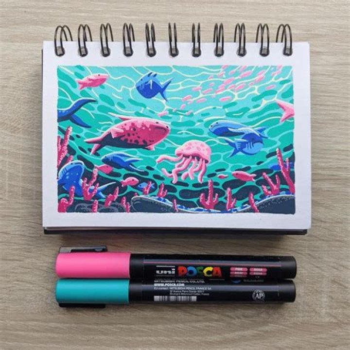 Easy Posca Marker Drawing For Beginners