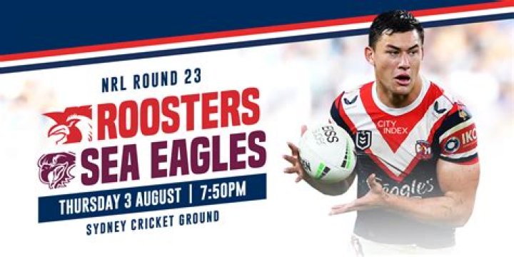 Manly Warringah Sea Eagles v Sydney Roosters live streaming 27 July 2024 Watch Online